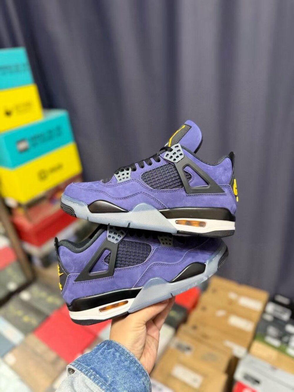 Air Jordan 4 Retro ‘LakeShow’ Size 12 Men's